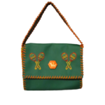Mexican style green faux leather bag