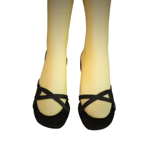 Vintage 90s black woman sandals shoes size 37 - Image 2