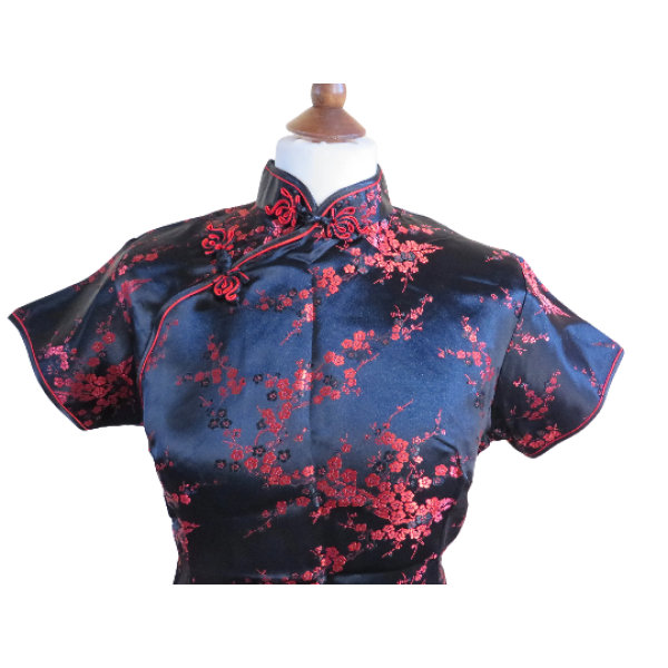 Black and Red Chinese dress size M/L - Image 4