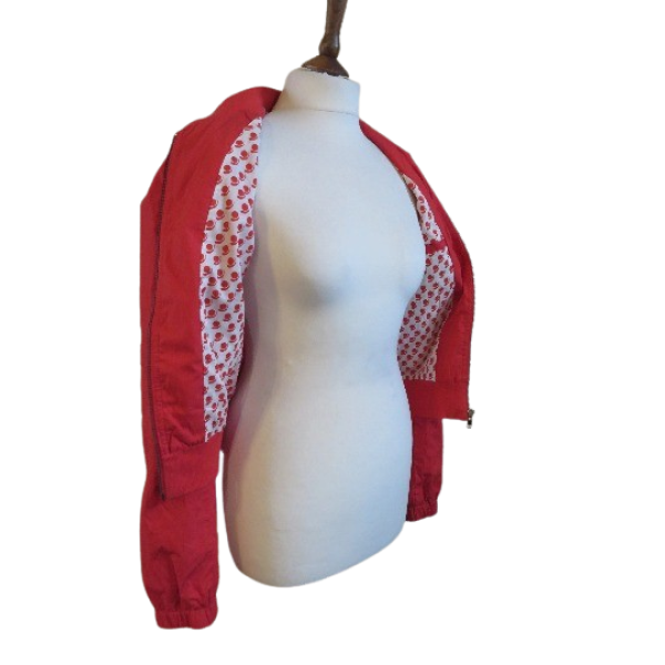 Vintage red woman Jacket Size S/M - Image 6