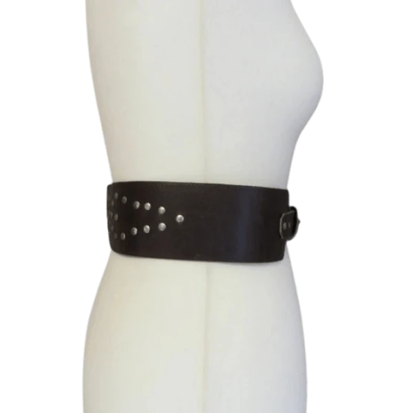 Vintage Western Mexican Leather Woman belt size XS/S - Image 2