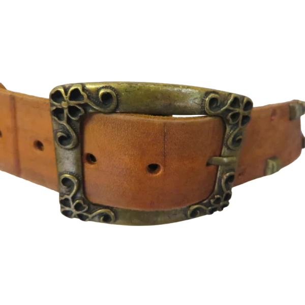 Clear Brown Leather belt - Image 2