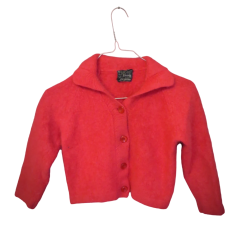 Vintage 50s/60s Pink Kid cardigan size XXS