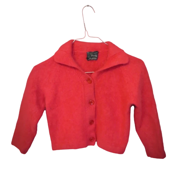 Vintage 50s/60s Pink Kid cardigan size XXS