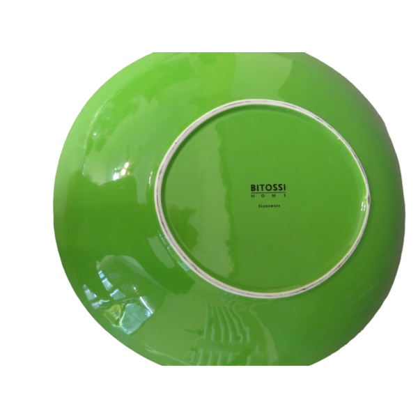 Vintage Green and Yellow Ceramic Duo Plates - Image 8