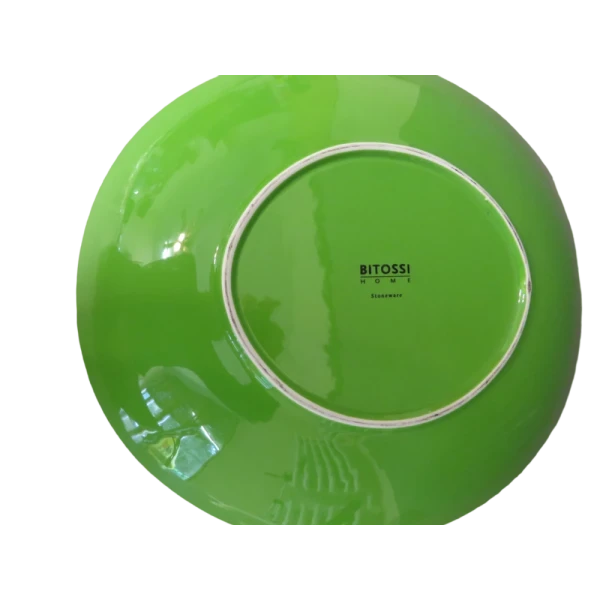 Vintage Green and Yellow Ceramic Duo Plates - Image 8