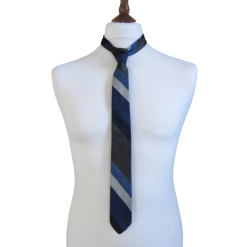 Vintage 80s/90s Blue and grey Tie