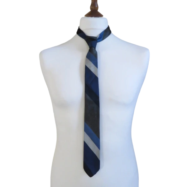 Vintage 80s/90s Blue and grey Tie