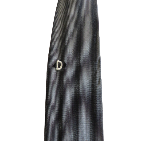 Vintage 80s Striped grey  tie - Image 2