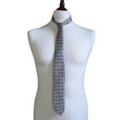 Vintage 60s Clear grey Novelty tie
