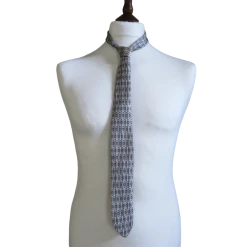 Vintage 60s Clear grey Novelty tie