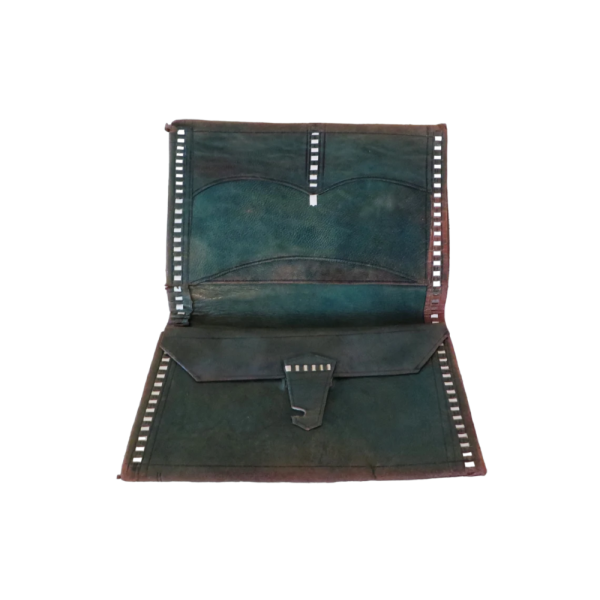 Vintage Dark Brown Leather Mexican wallet - Image 2