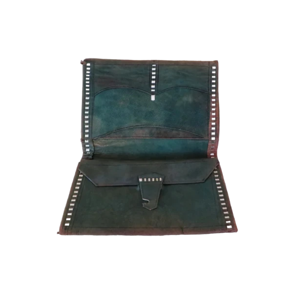 Vintage Dark Brown Leather Mexican wallet - Image 2