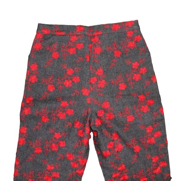 Vintage 80s/90s Grey Black Woman capri jeans size S - Image 3