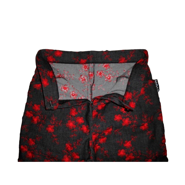 Vintage 80s/90s Grey Black Woman capri jeans size S - Image 5