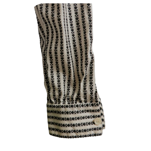 Vintage 50s/60s White and  Black woman  shirt , size S/M - Image 2