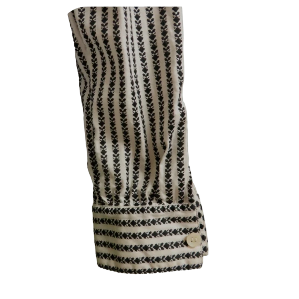 Vintage 50s/60s White and  Black woman  shirt , size S/M - Image 2