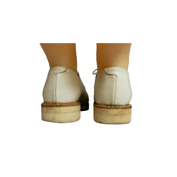 Vintage 40s/50s woman white leather shoes , size 36/37 - Image 4
