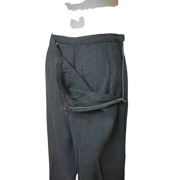Vintage 50s 60s Grey Cigarette Woman pants size S - Image 4