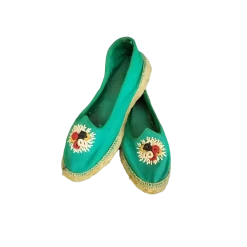 Vintage 40s 50s Green Woman Espadrillas  size 36/37EU
