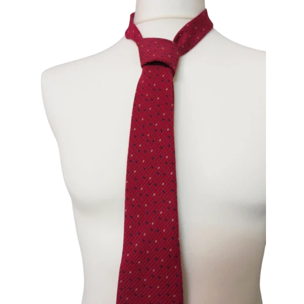 Vintage 80s/90s Burgundy Tie - Image 3
