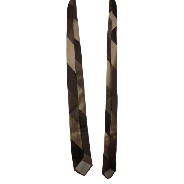 Vintage 60s/70s 3 tones Brown tie - Image 2