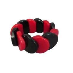Red and Black elastic bracelet