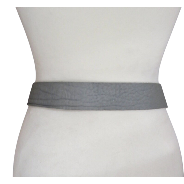 Vintage 90s Grey Woman belt Crown buckle - Image 3