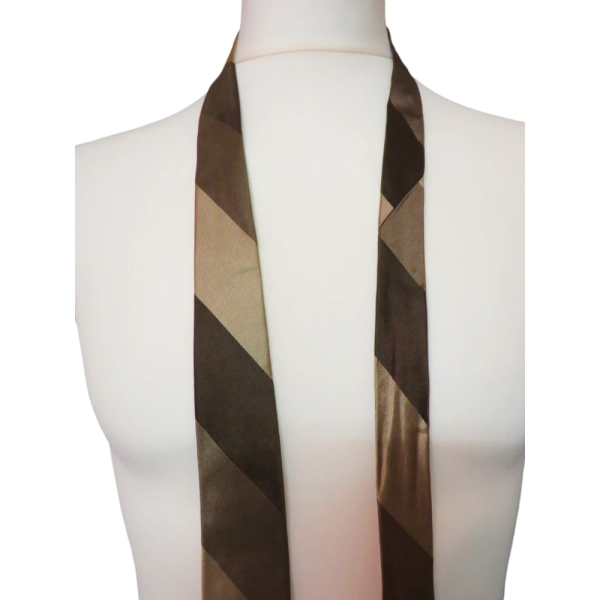 Vintage 60s/70s 3 tones Brown tie - Image 4