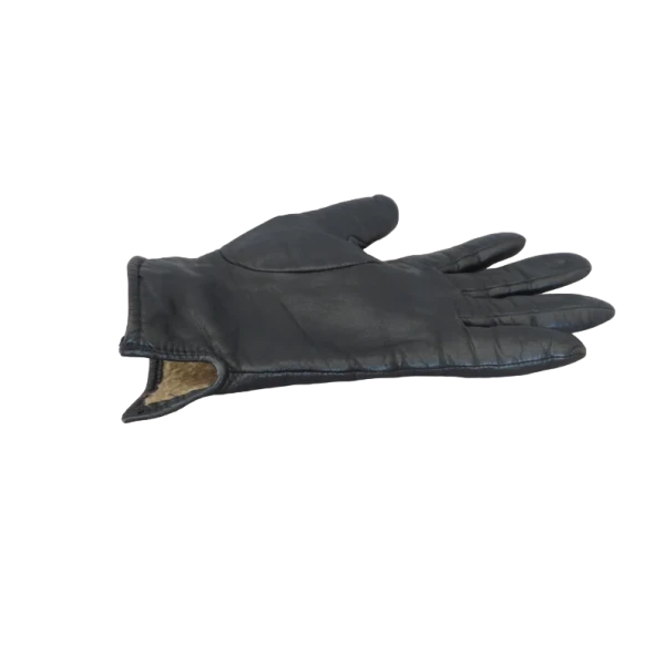Vintage 80s/90s Black Leather Woman gloves , XS/S - Image 5