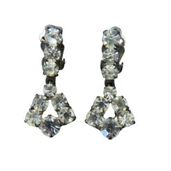 Vintage 80s Strass earrings