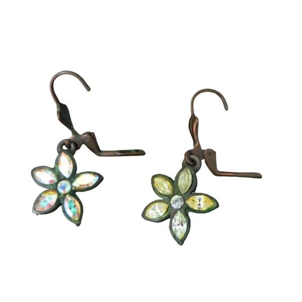 Vintage small flower earrings - Image 2