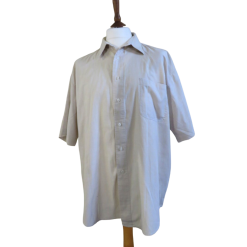 Vintage Clear beige Man shirt size L/XL