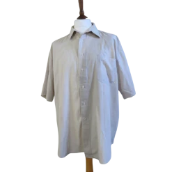 Vintage Clear beige Man shirt size L/XL