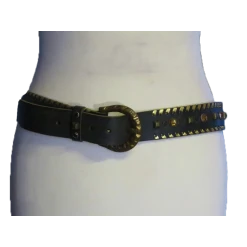 Black and Gold Western Style  Unisex belt