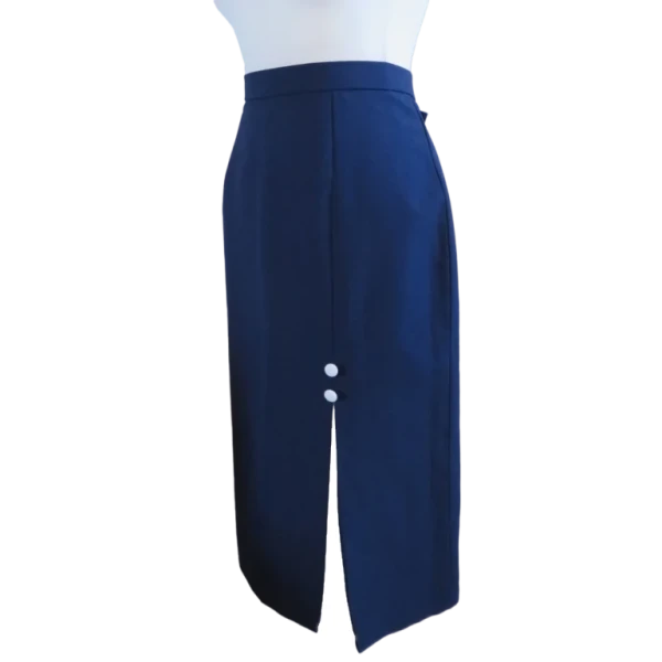 Vintage style Navy Blue skirt, size M/L - Image 9