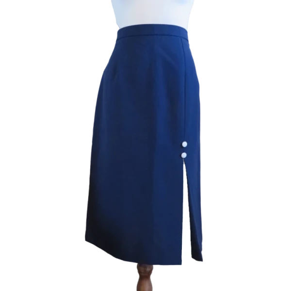 Vintage style Navy Blue skirt, size M/L