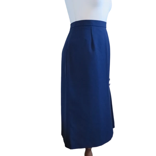 Vintage style Navy Blue skirt, size M/L - Image 5