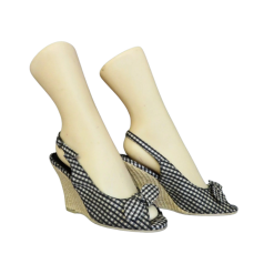 Vintage Black and White woman shoes 36/37 EU