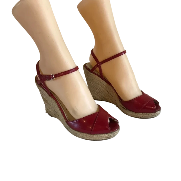Vintage 90s red varnish  shoes size 37