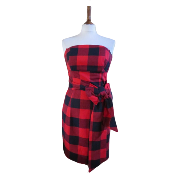 Vintage Red and Black dress XS/S - Image 2