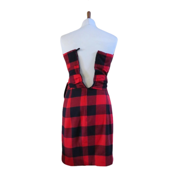 Vintage Red and Black dress XS/S - Image 4