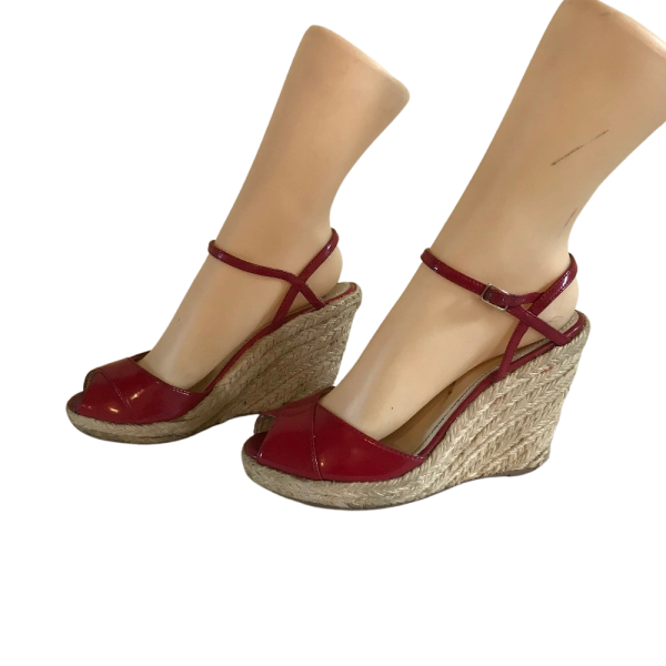 Vintage 90s red varnish  shoes size 37 - Image 3