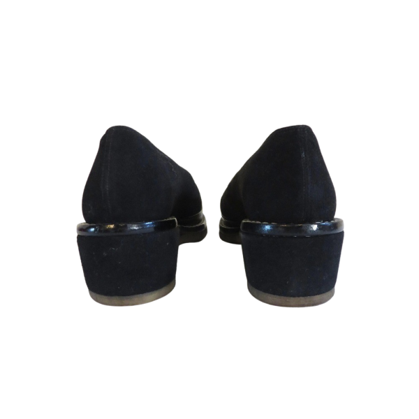 Vintage 40s Black Loafer shoes Woman size 5 US - Image 5