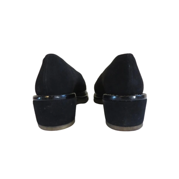 Vintage 40s Black Loafer shoes Woman size 5 US - Image 5