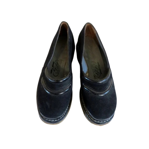 Vintage 40s Black Loafer shoes Woman size 5 US - Image 2