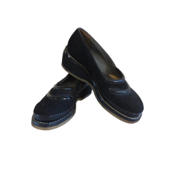 Vintage 40s Black Loafer shoes Woman size 5 US