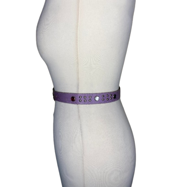 Vintage 80s Lilac Woman Western belt - Image 6