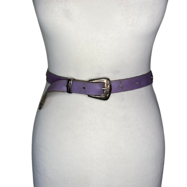 Vintage 80s Lilac Woman Western belt - Image 2