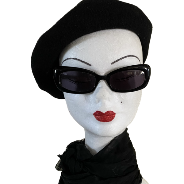 Vintage 80s Black Thierry Mugler sunglasses - Image 3